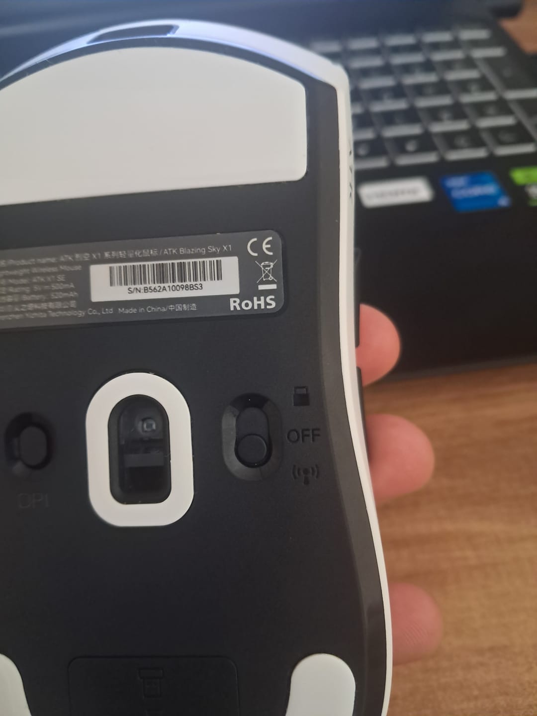 Customer photo review of ATK Blazing Sky X1 Wireless Mouse
