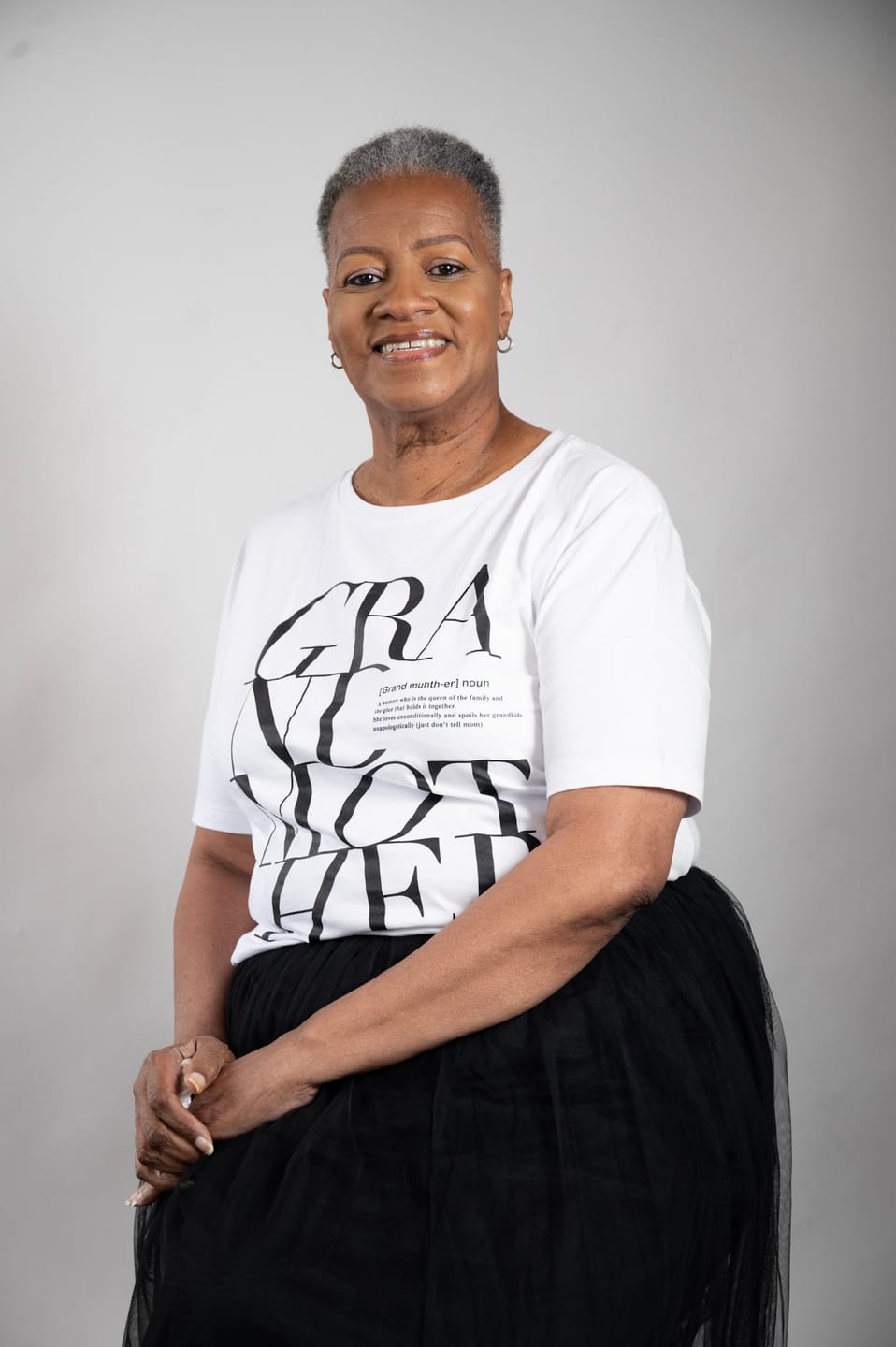 Customer photo review of Grandmother logo Remix T-shirt