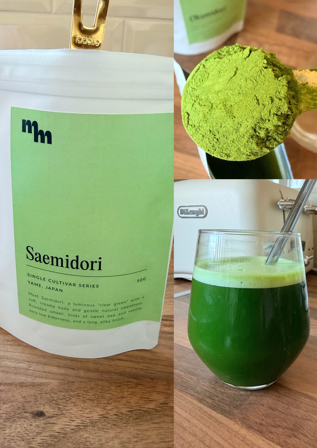 Customer photo review of Yame Saemidori First Harvest Matcha (50g)