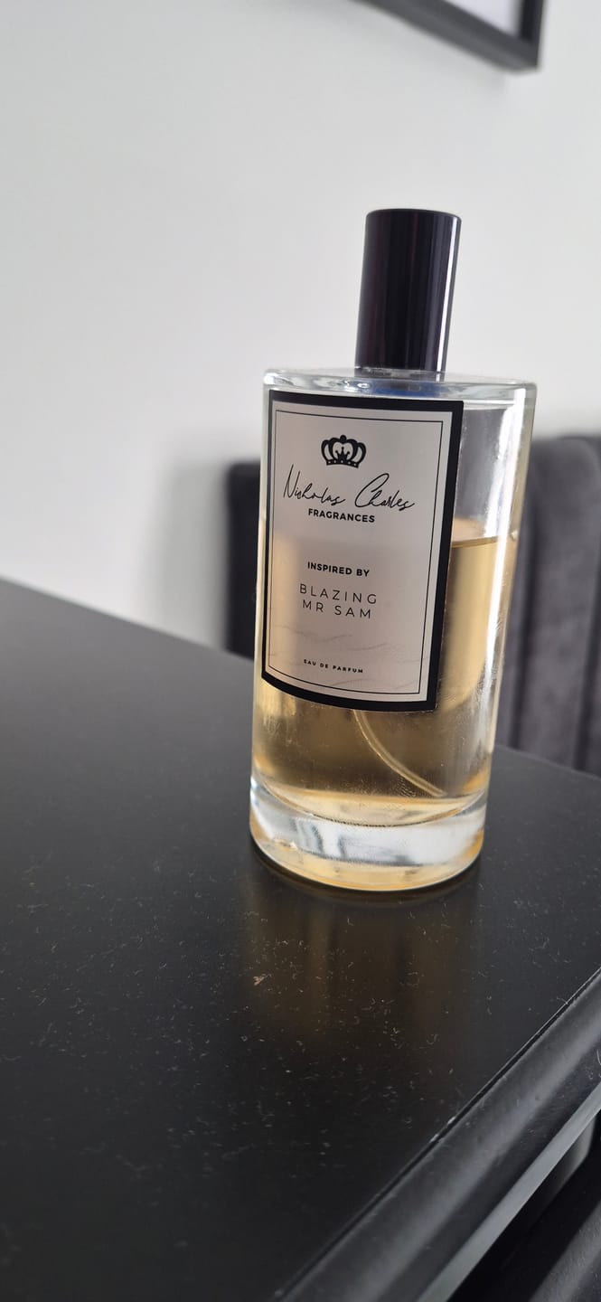 Customer photo review of Blazing Mr Sam Inspired Fragrance - Spicy Woody Perfume