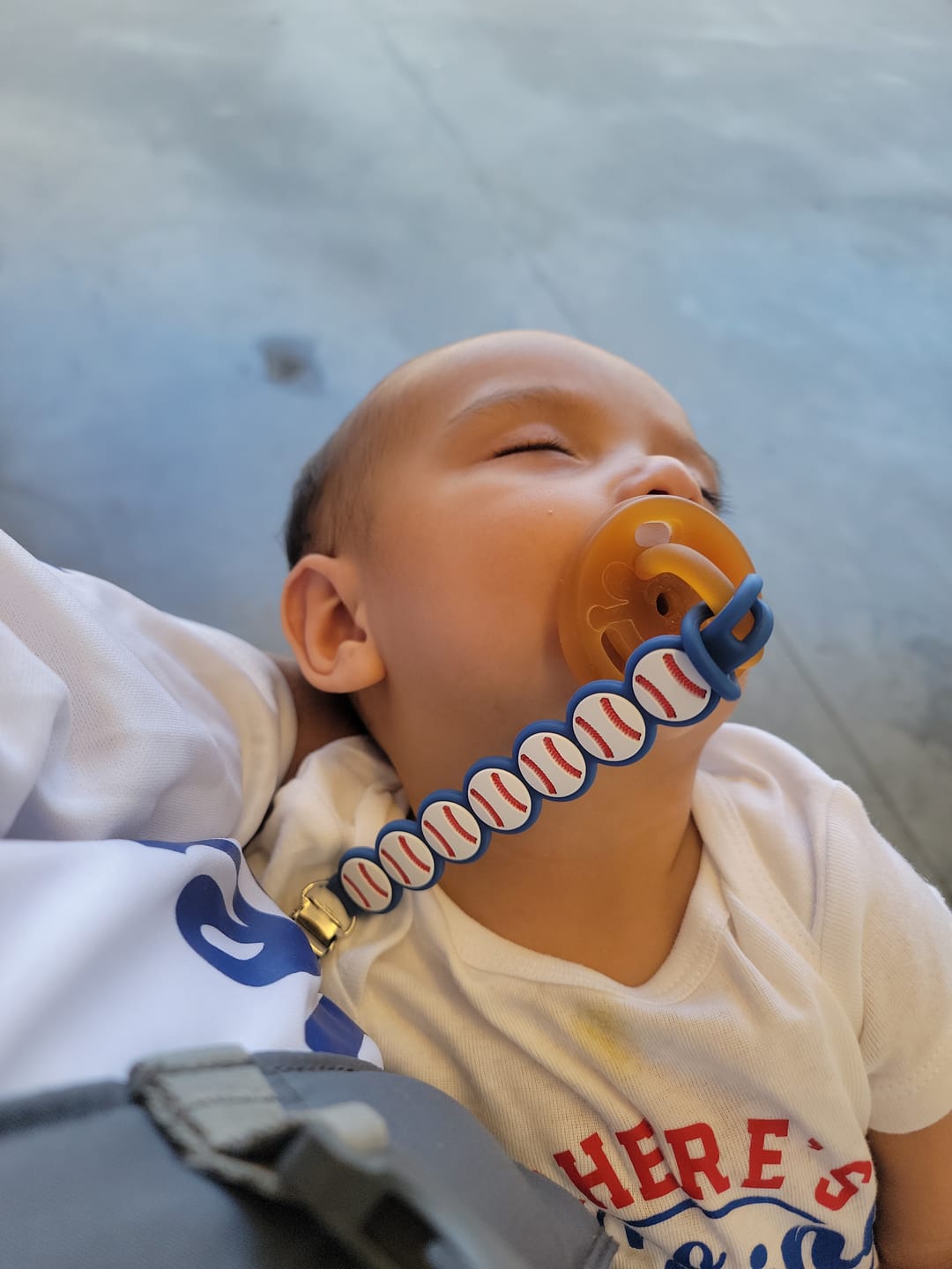 Customer photo review of Pacibamber - a Pacifier made from Natural Rubber Infused with Baltic Amber