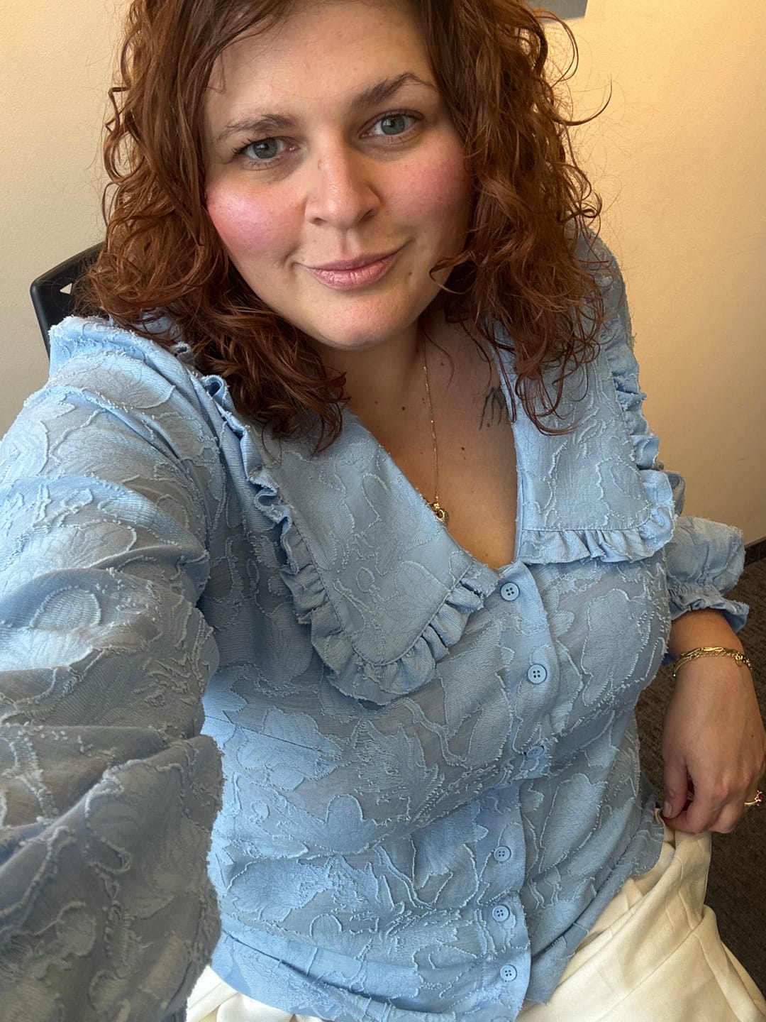 Customer photo review of Koszula MIA RASGADA AZUL