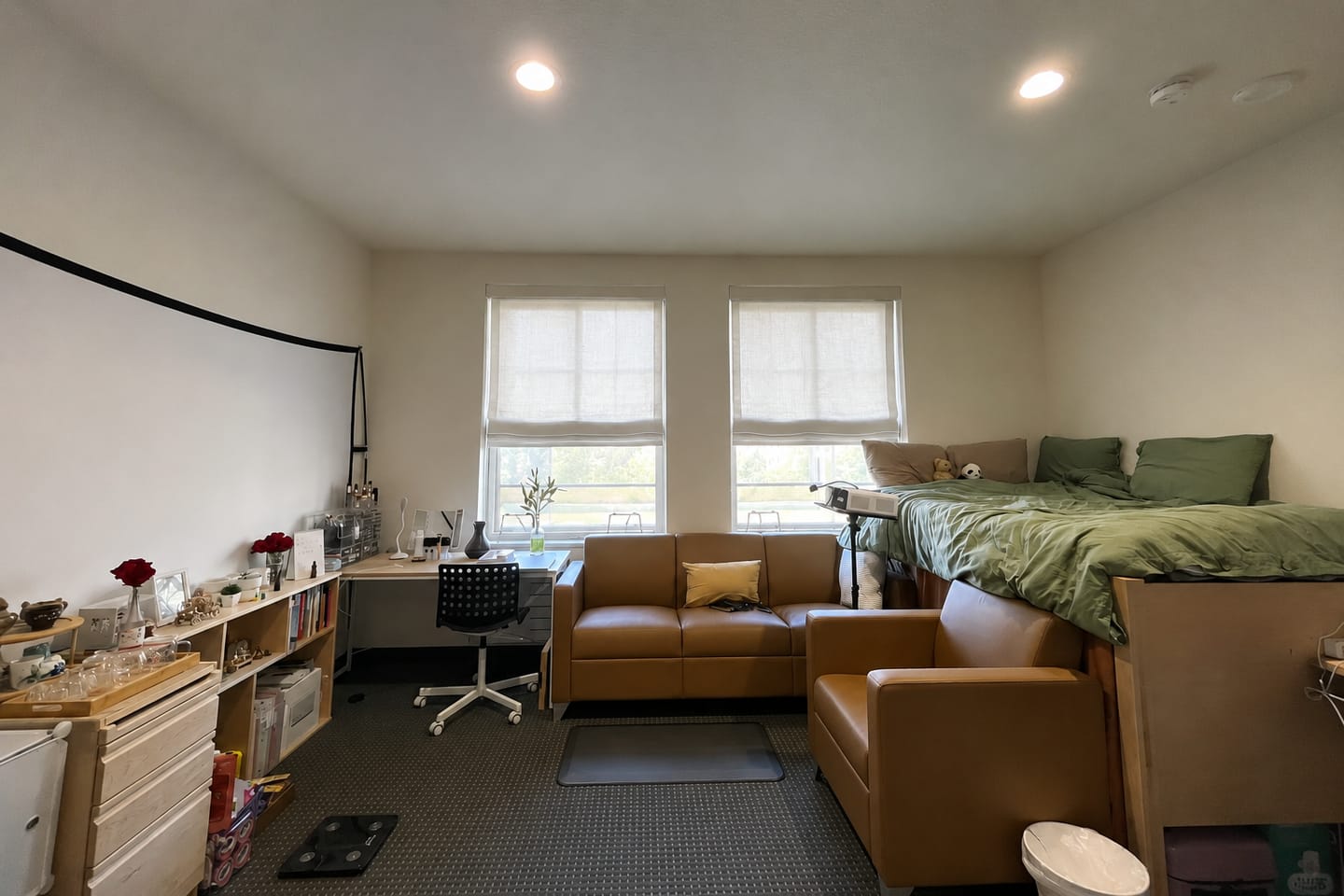 Customer photo review of Lucy Custom Roman Shades