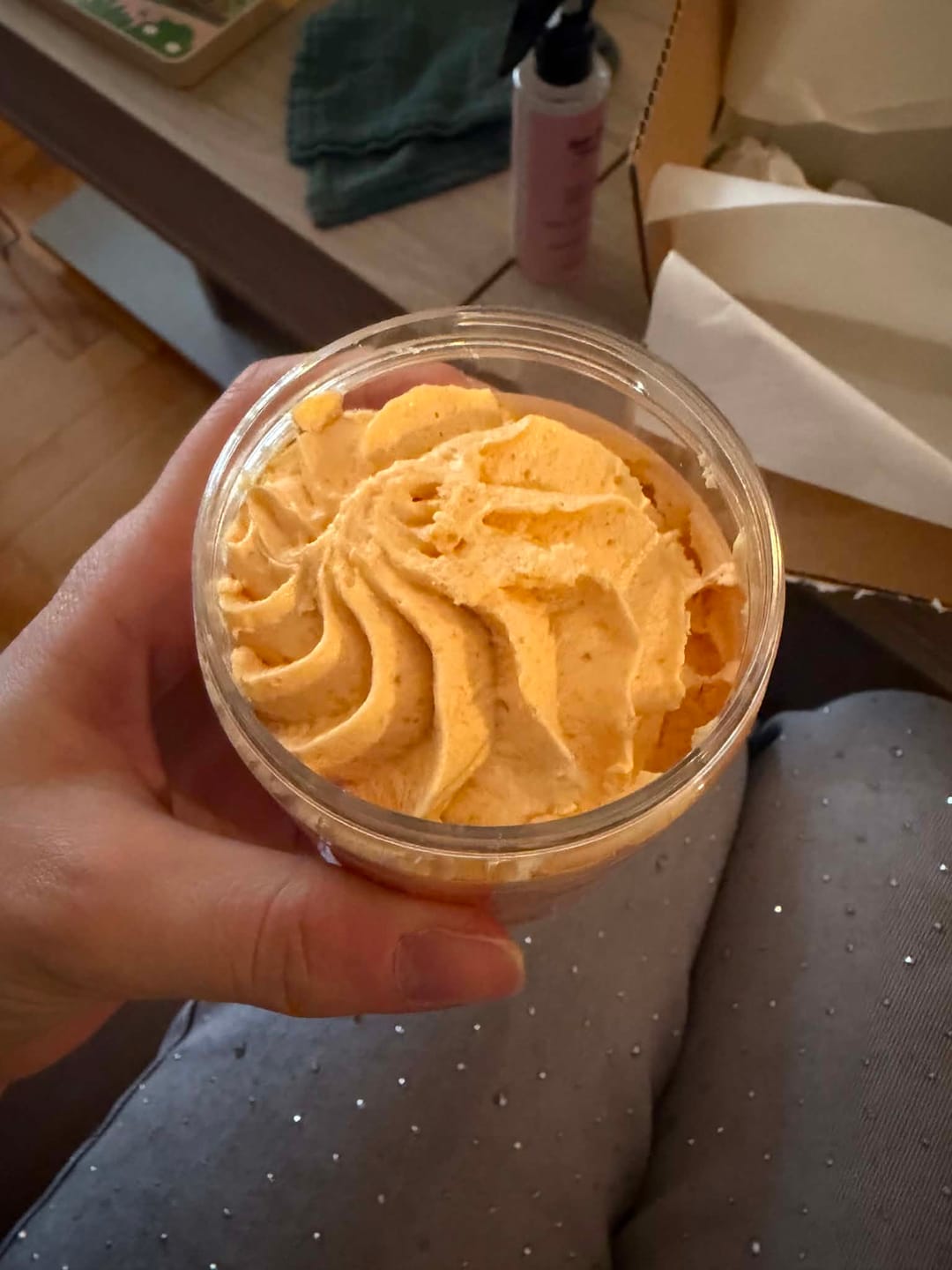 Customer photo review of Σαπουνοπαγωτό Salted Caramel