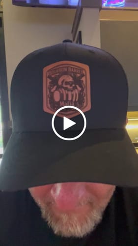 Customer video review of Custom Leather Patch Trucker Hat - Richardson 112