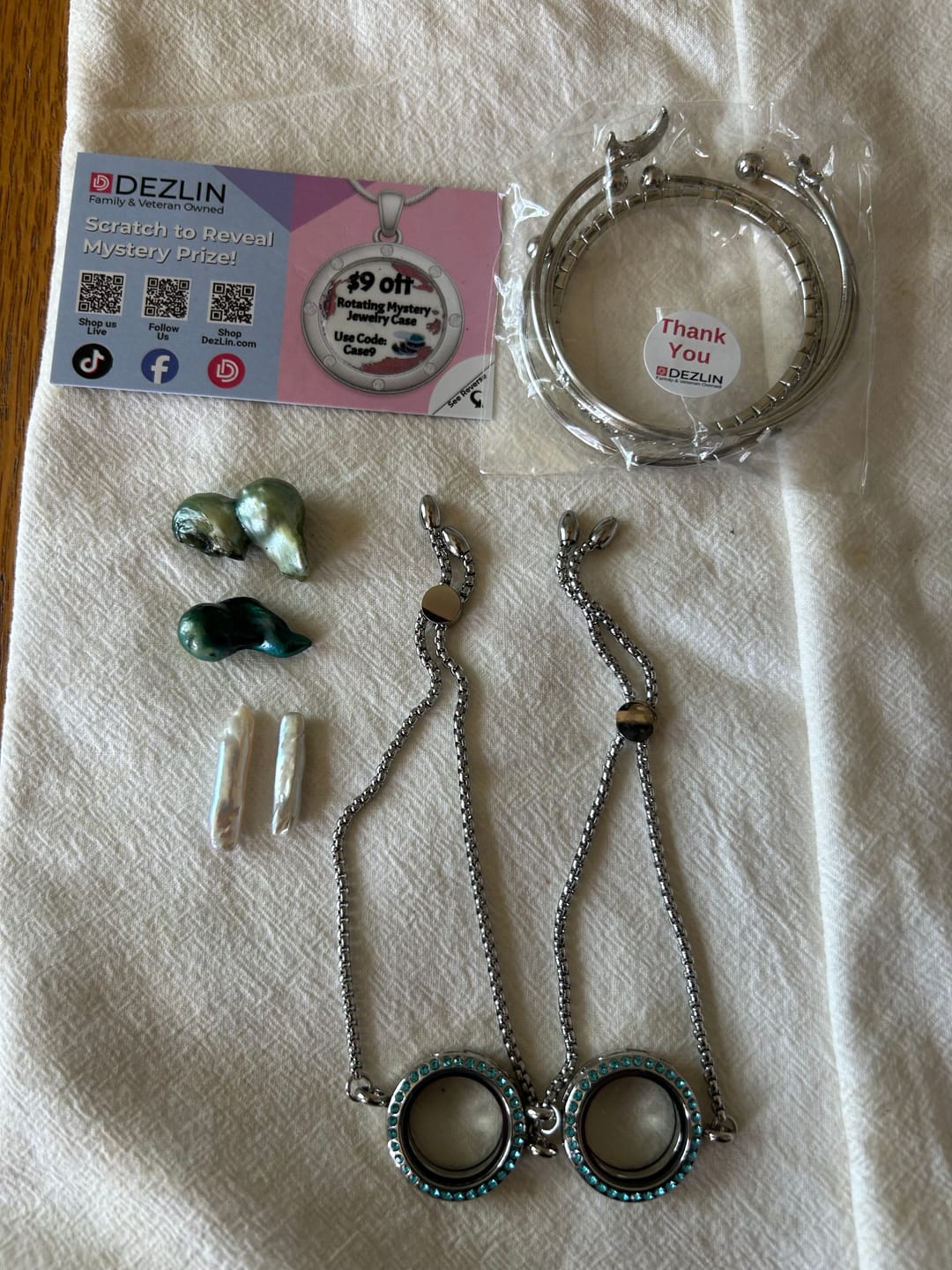 Customer photo review of Akoya Oyster - Fireball Shaped Pearl