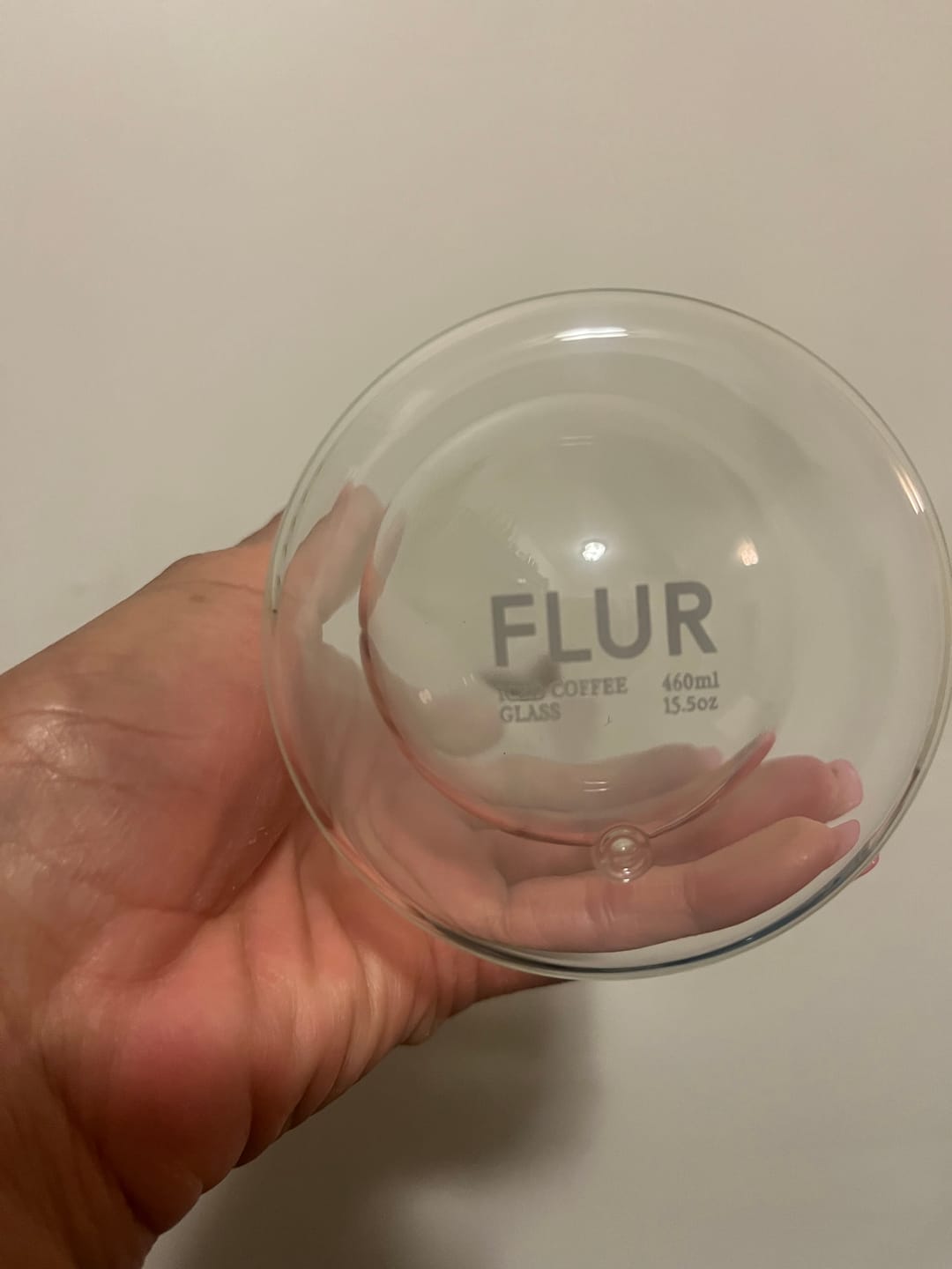 Customer photo review of FLUR Espresso Glasses
