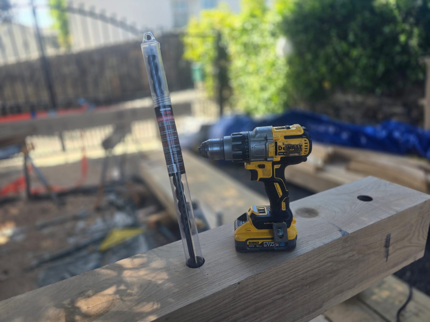 Customer photo review of WoodOwl | Ultra Smooth Wood Boring Auger Bit 18" Length