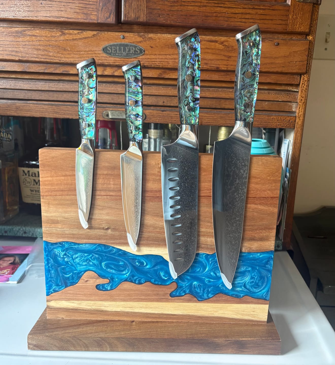 Customer photo review of Abalone Chef Knives