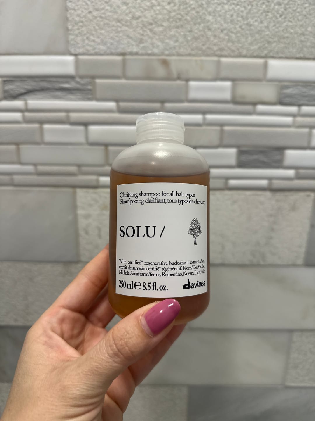 Customer photo review of SOLU Shampoo