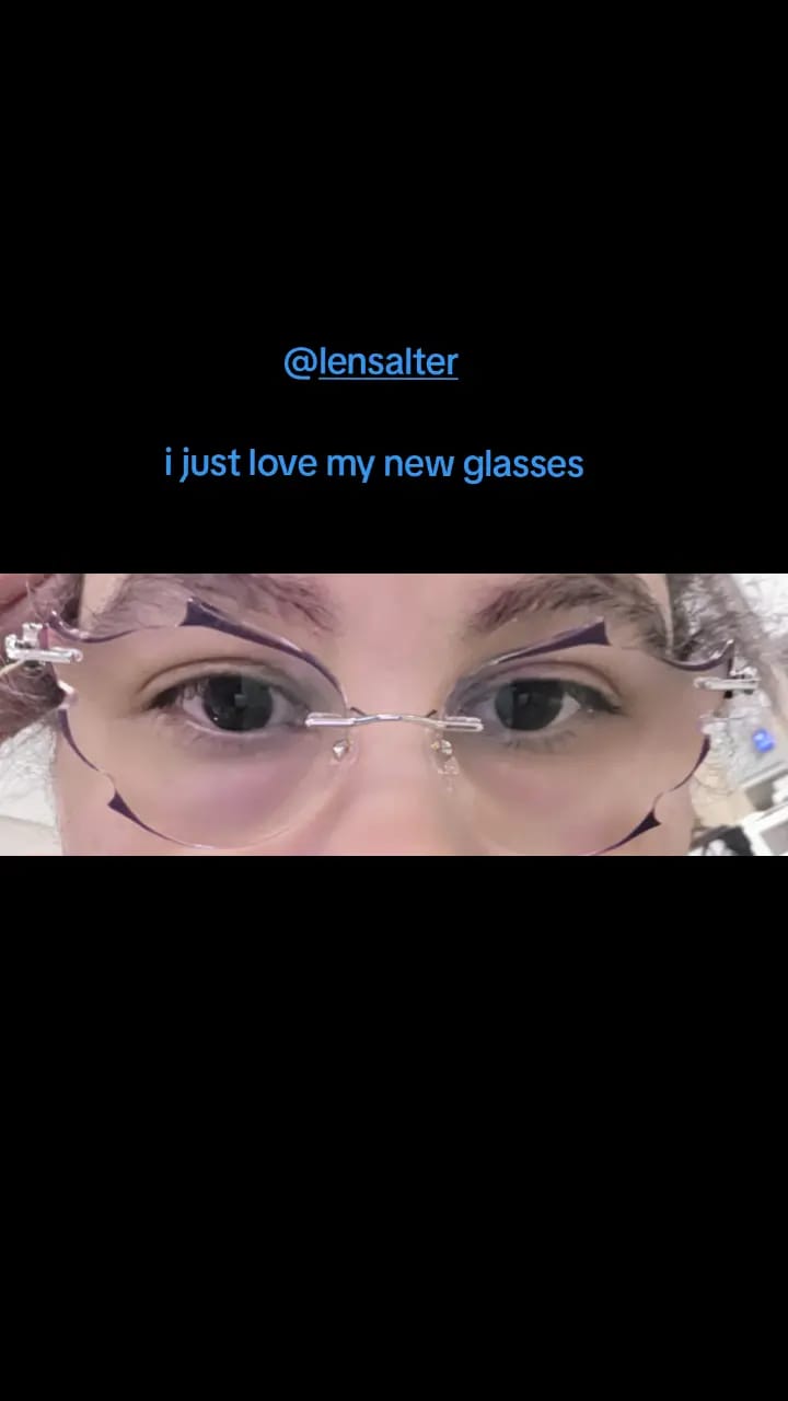 Customer photo review of Flare Eyeglasses