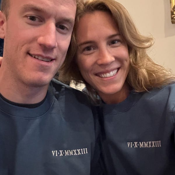 Customer photo review of Custom Embroidered Roman Numeral Hoodie