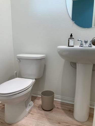 Customer photo review of Bathroom Bin 4.5L - Stone