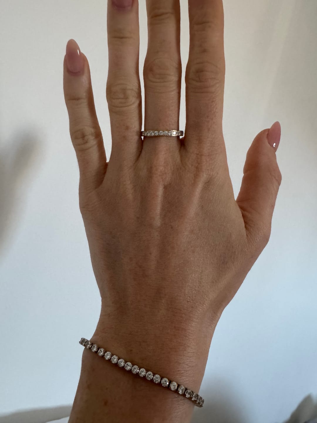 Customer photo review of Eternity Band Ring