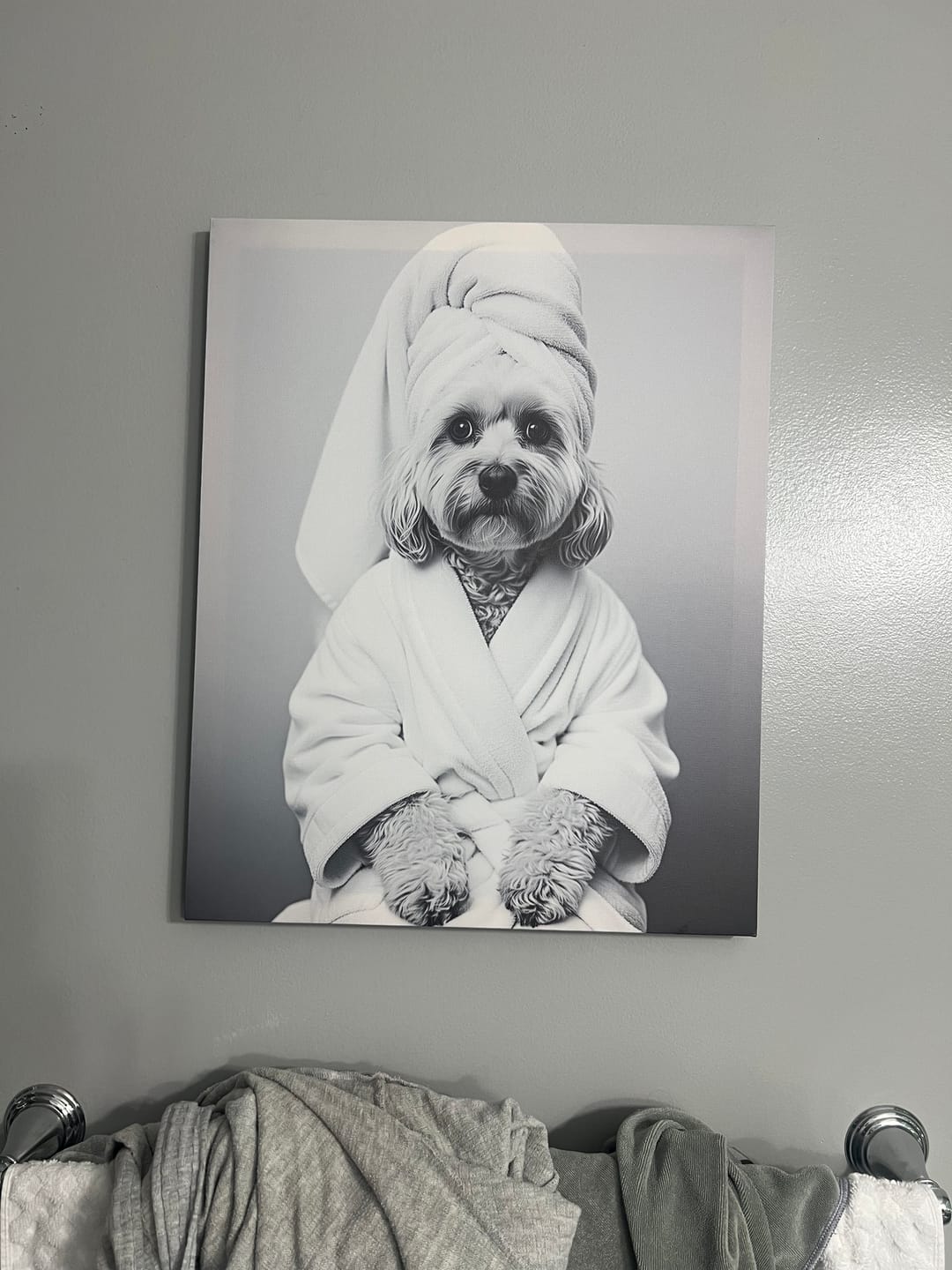 Customer photo review of Artzuzu Custom Portrait For Pets - The Spa