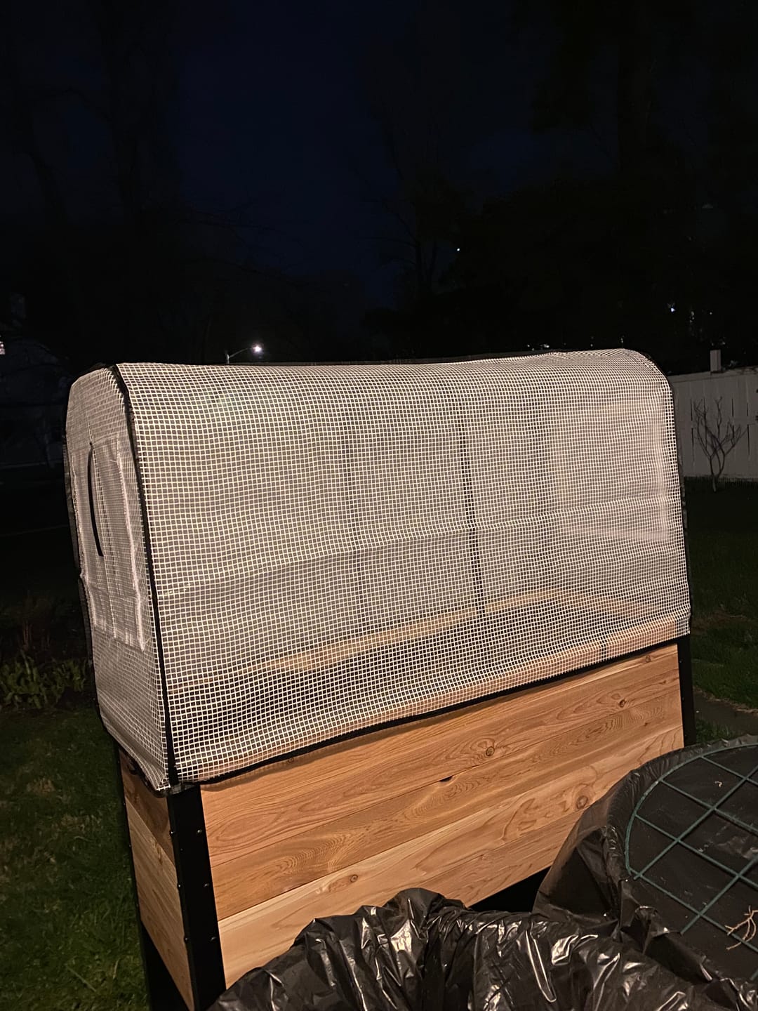 Customer photo review of Greenhouse Cover