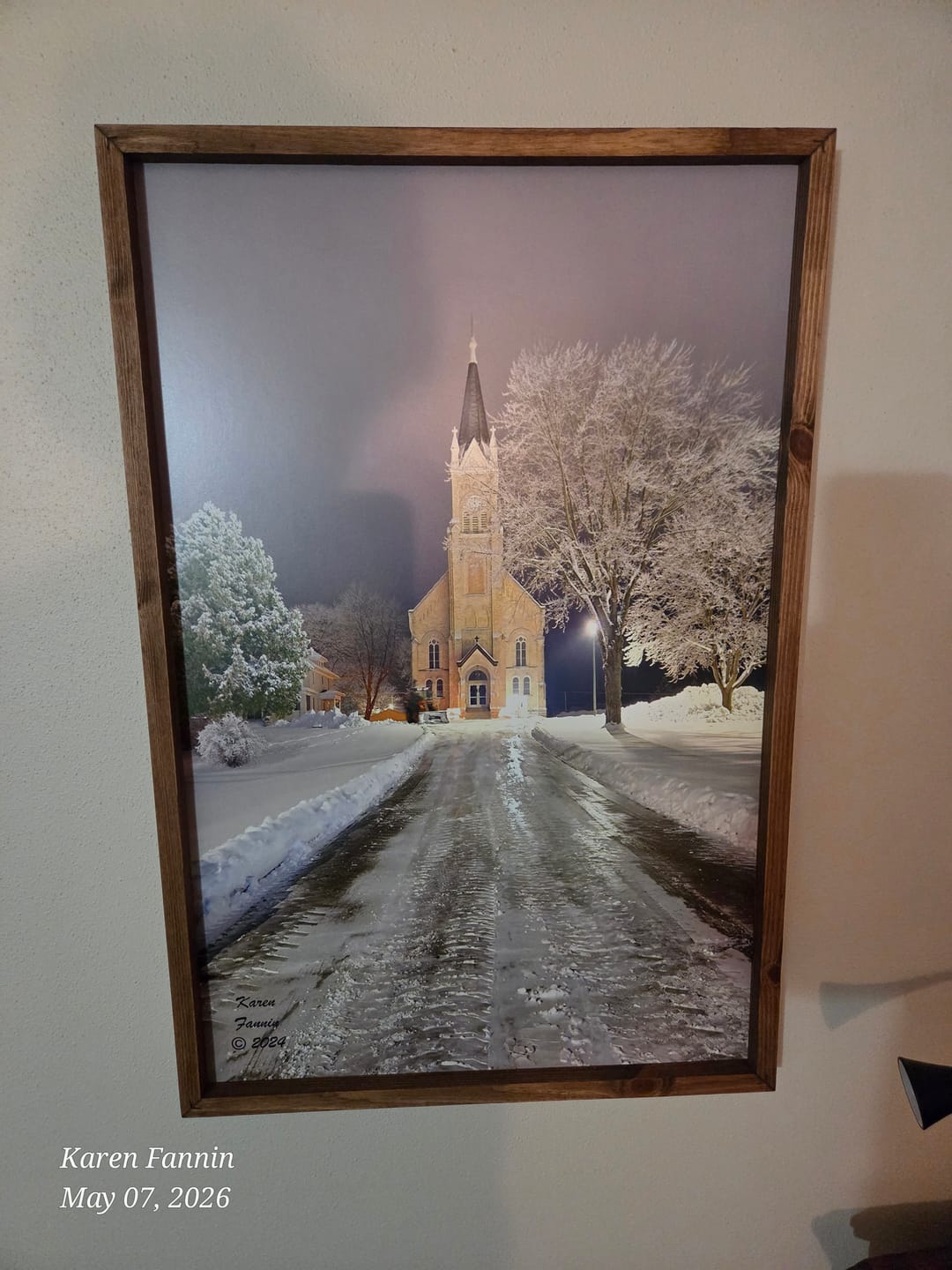Customer photo review of Framed photo