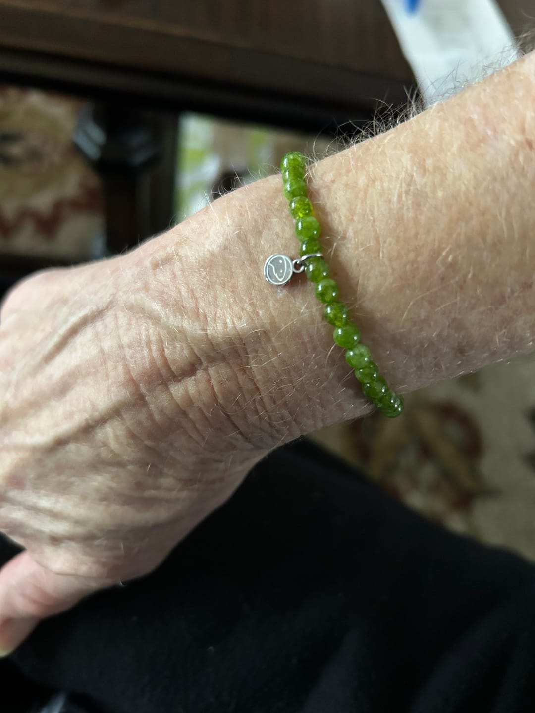 Customer photo review of Peridot Bracelet Mini