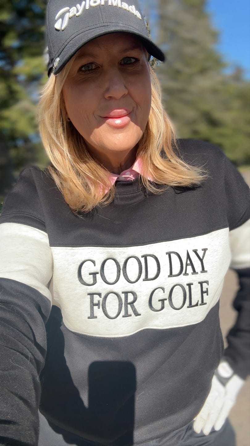 Customer photo review of Good Day for Golf Crewneck
