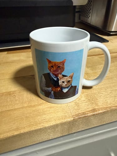Customer photo review of 'Step Kitties' Custom 2 Cat Mug