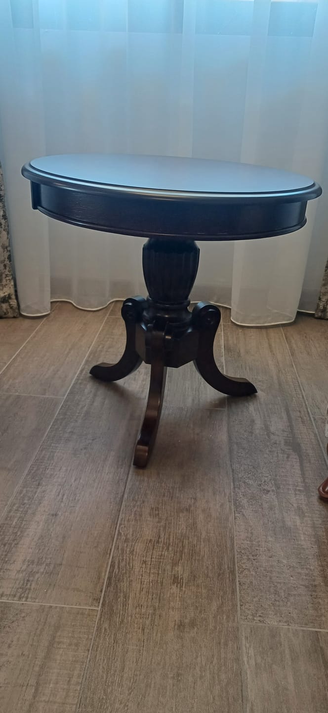 Customer photo review of Masuta de cafea vintage NEVADA D, nuc inchis, 60x55 cm