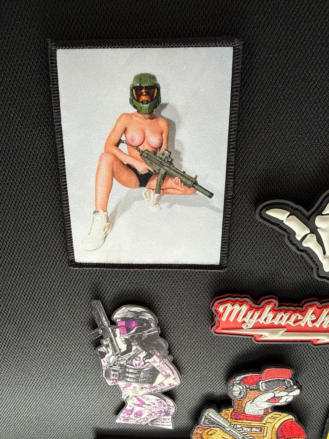 Customer photo review of Nova-117 - 4" x 3" Sublimation Velcro Morale Patch