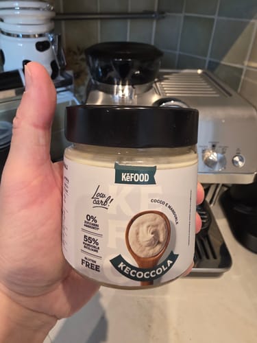 Customer photo review of KECOCCOLA 250G CREMA SPALMABILE COCCO E MANDORLA SENZA ZUCCHERO