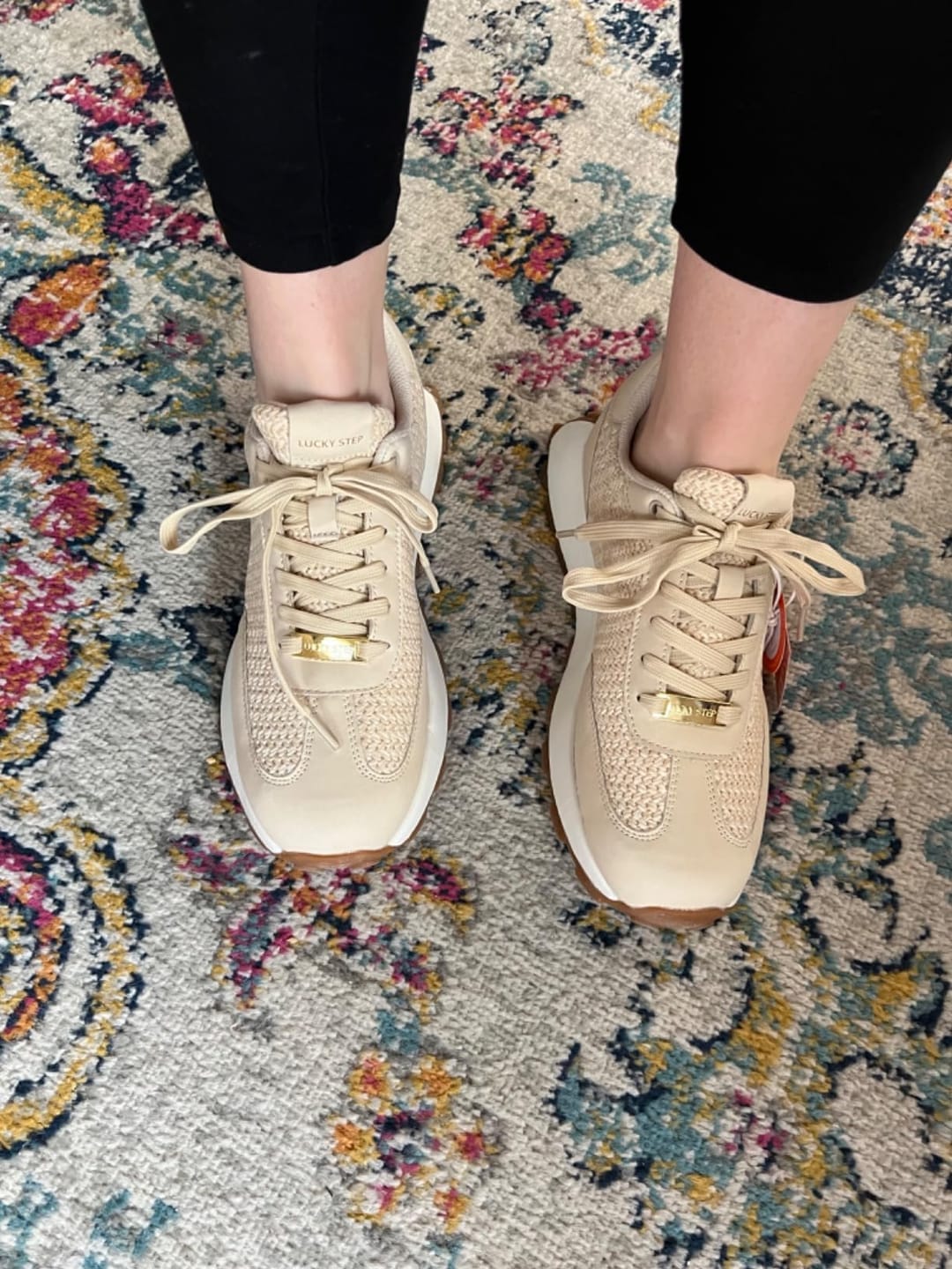 Customer photo review of Lucky Step Women’s 1.81" Platform Sneakers