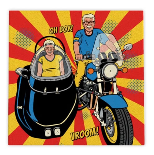 Customer photo review of Pop Art Tegel – Jouw Foto als Vintage Comic Book Illustratie