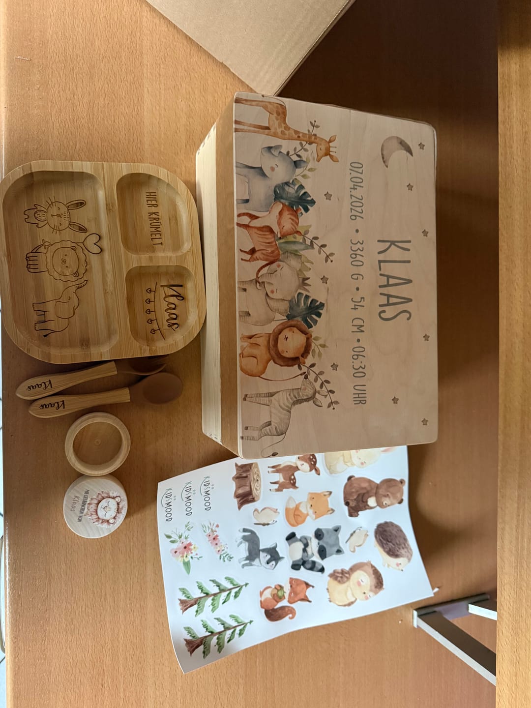 Customer photo review of Waldtiere Sticker – Niedliche Tiermotive für Kinder