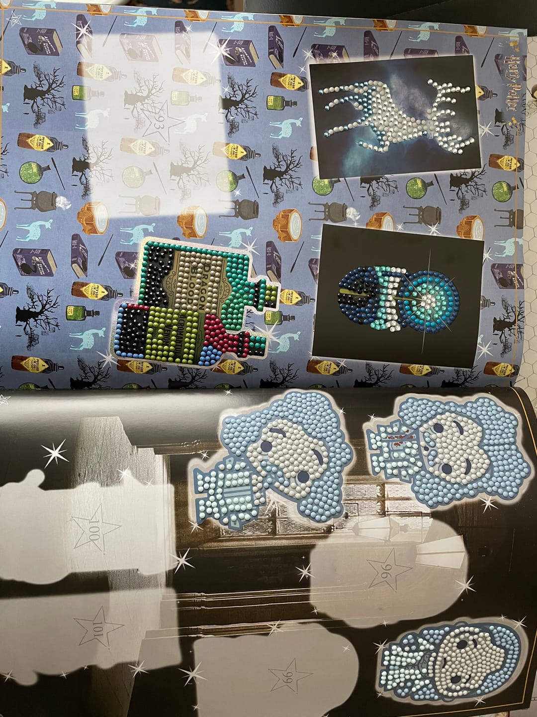 Customer photo review of Harry Potter Crystal Art Sticker Pack
