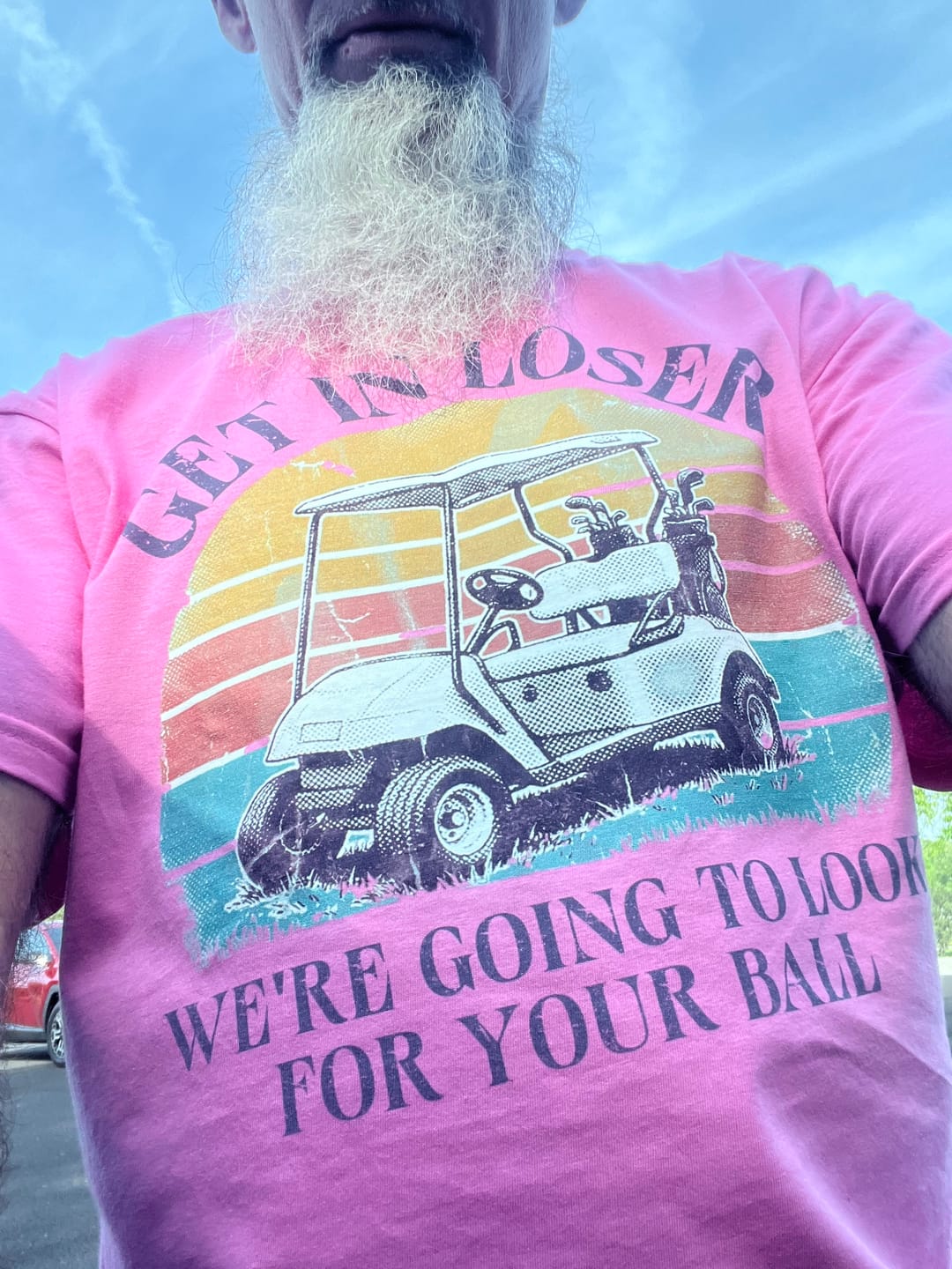 Customer photo review of Get In Loser Tee