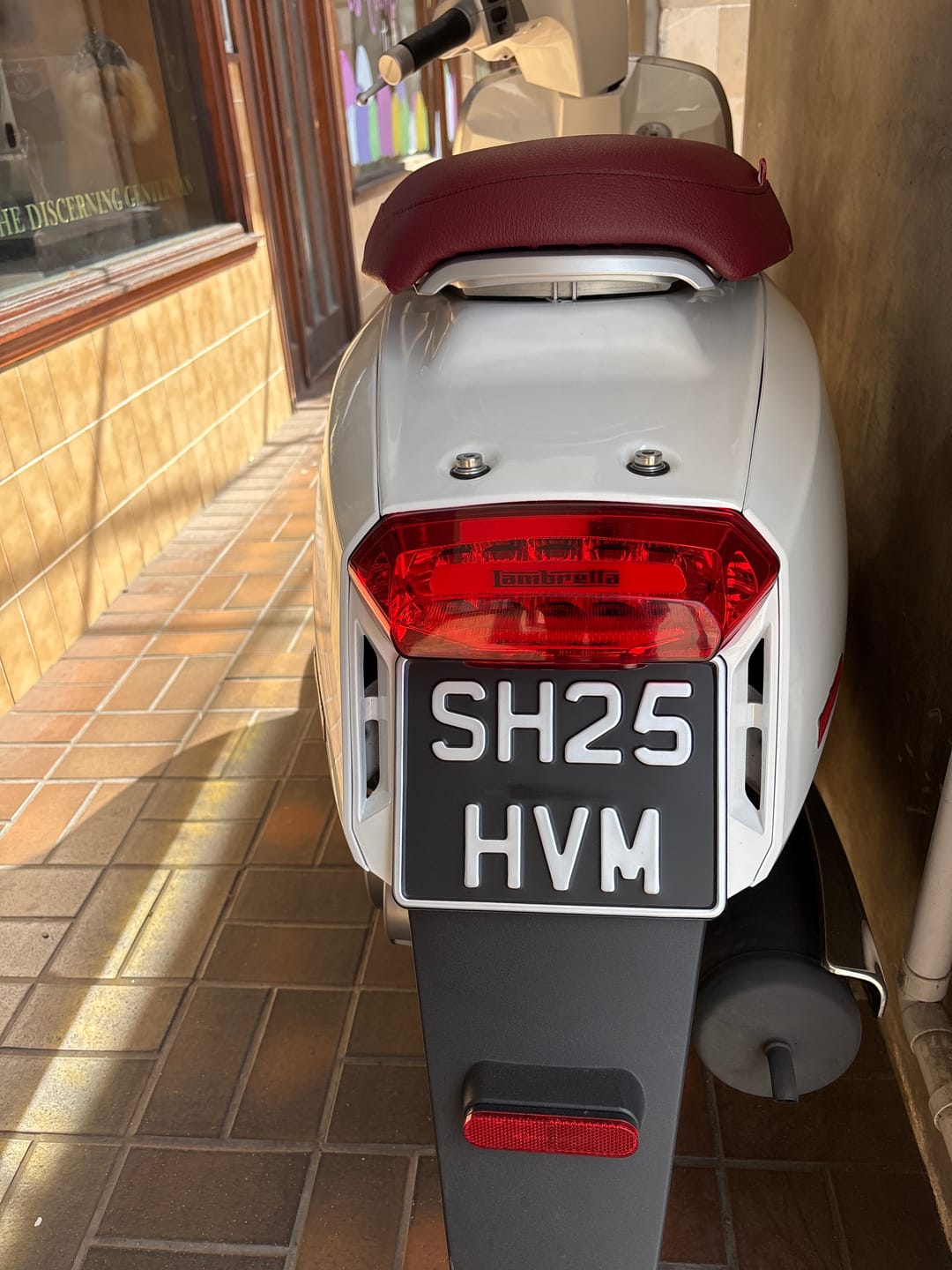 Customer photo review of Classic Metal Pressed 7.5 × 6 Motorbike Number Plate