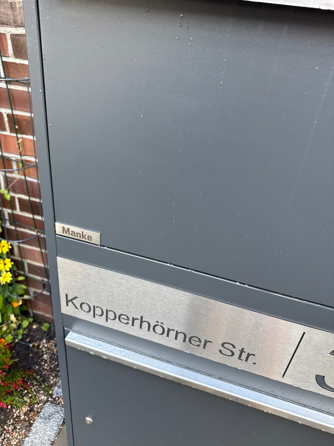 Customer photo review of Ersatzschild für Türklingel Hamburg V2A Edelstahlschild