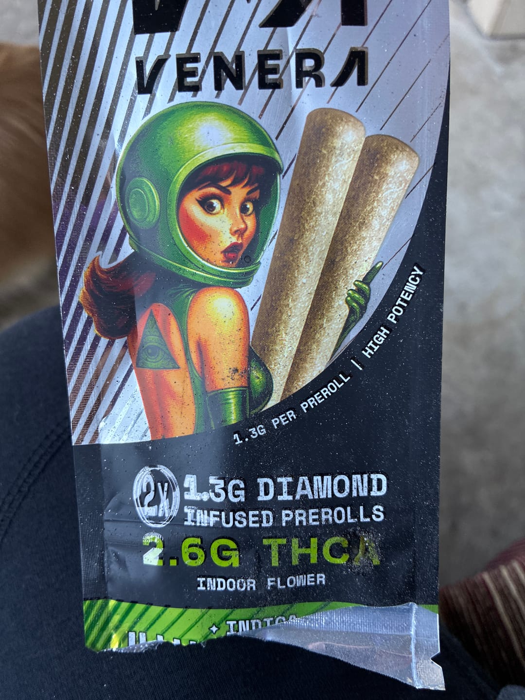 Customer photo review of 2.6g Infused THCa 2 Pack Prerolls - Illuminati OG