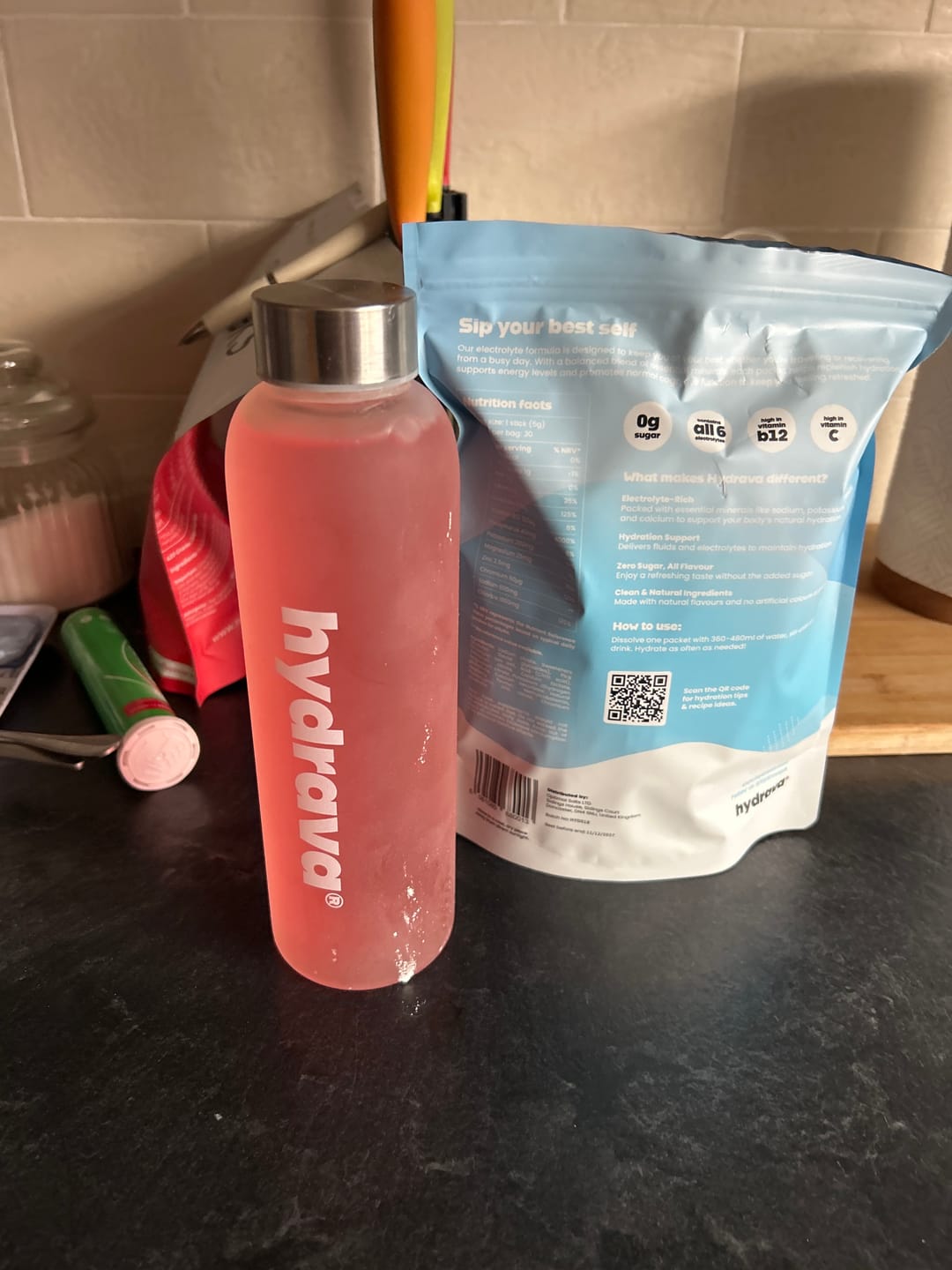 Customer photo review of hydrava electrolyte salts