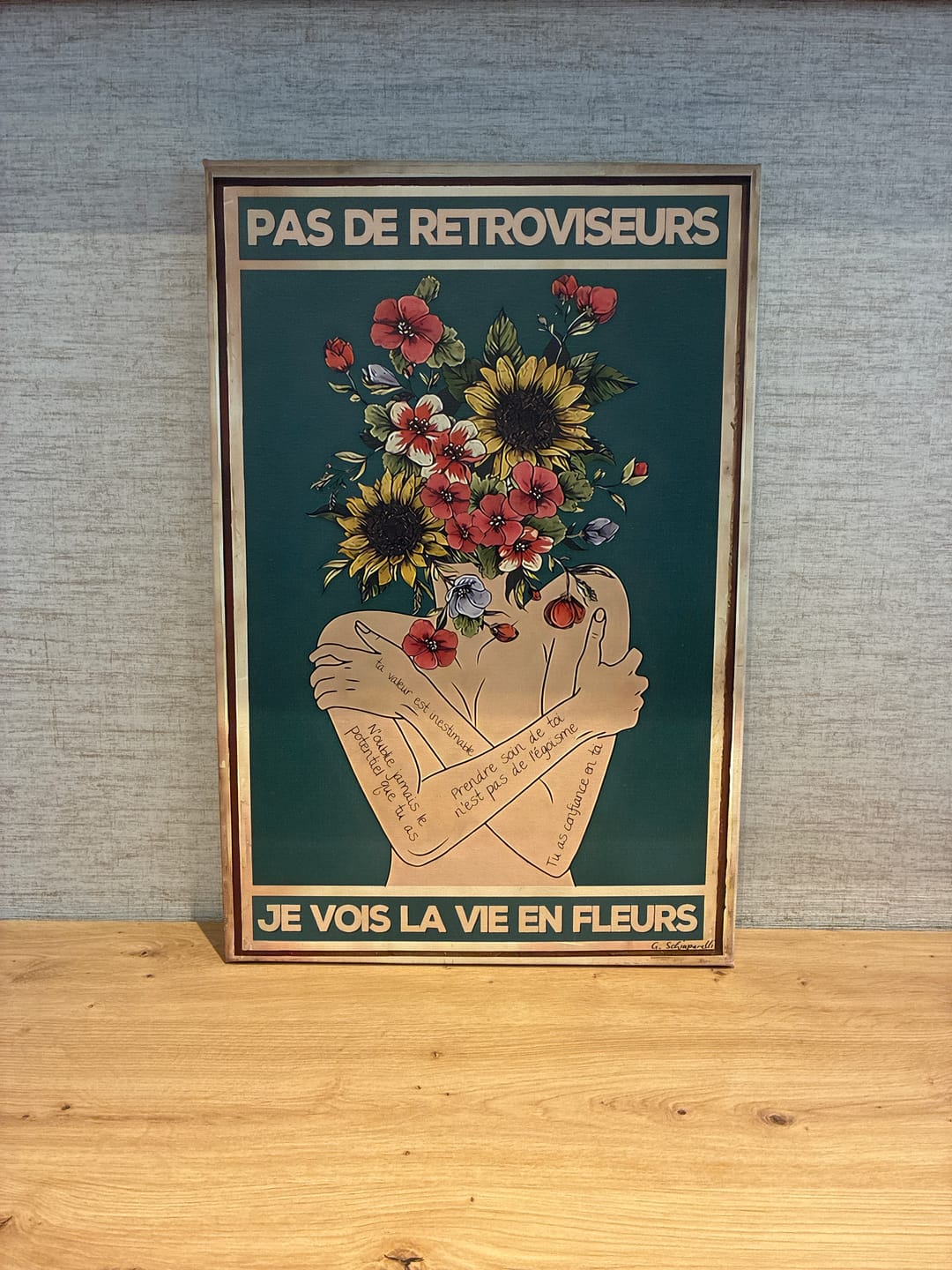 Customer photo review of Pas de rétroviseurs, je vois la vie en fleurs