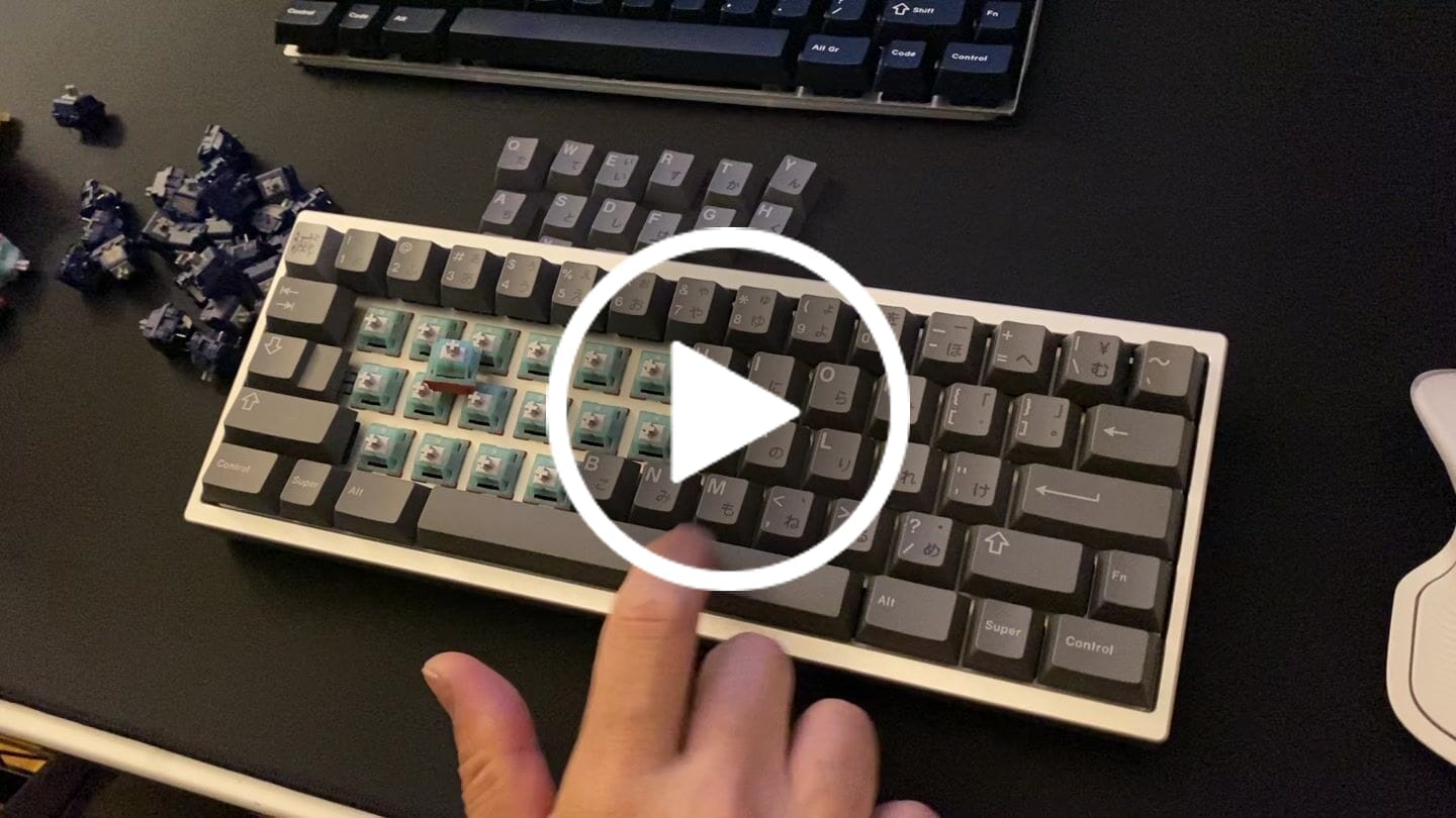 Customer video review of KEYGEEK T2 LINEAR SWITCH FACTORY LUBED (10PCS)