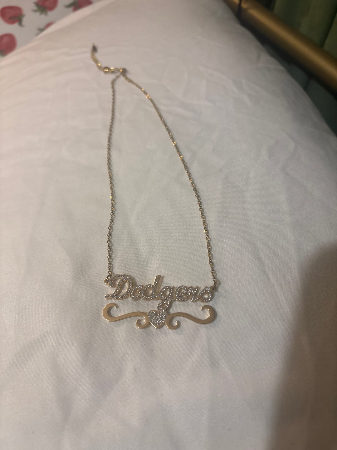 Customer photo review of Ice out Personalized Single Name Nameplate Necklace