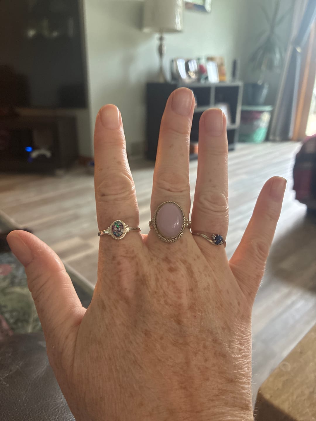 Customer photo review of Braided Oval Ring with Cremation Ashes