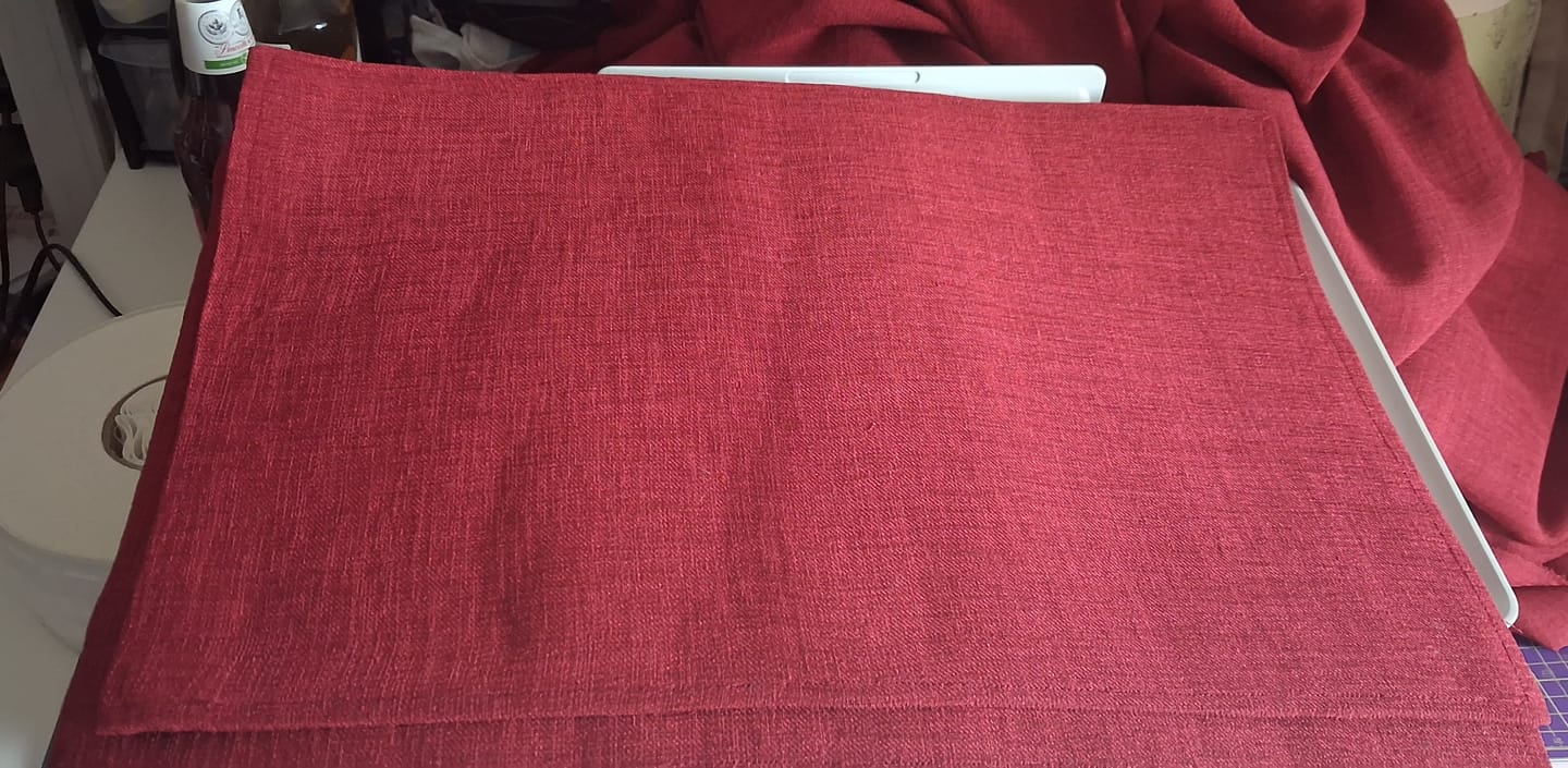 Customer photo review of Classic Linen Look Polyester Fabric