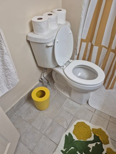 Customer photo review of Bathroom Bin 4.5L - Lemon