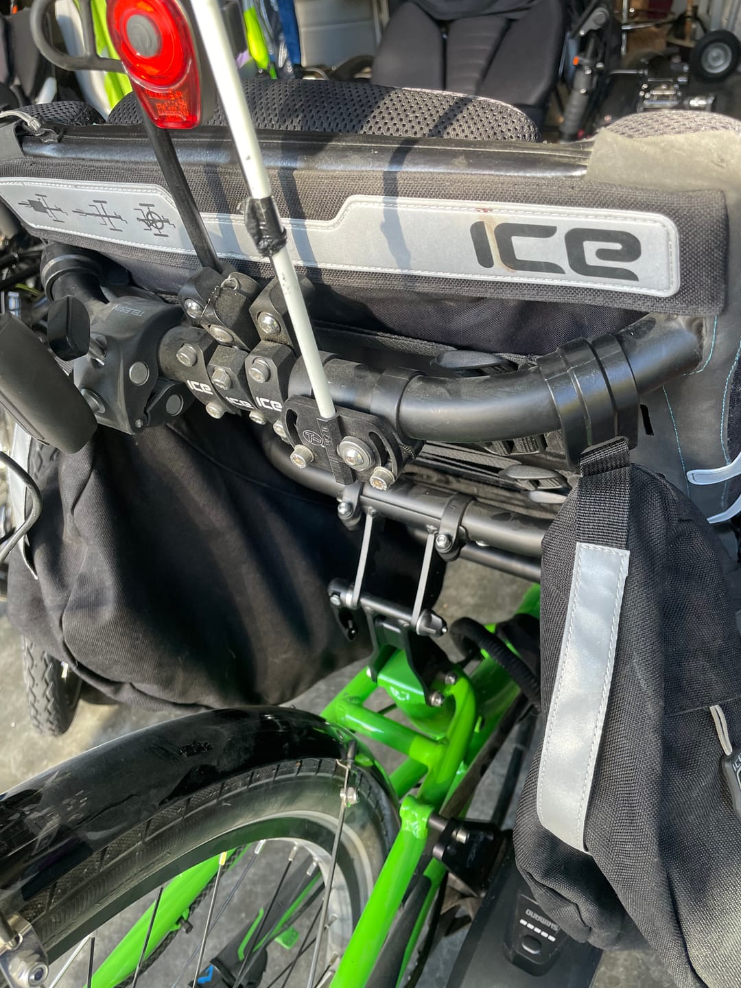 Customer photo review of T-Cycle Flag Mount