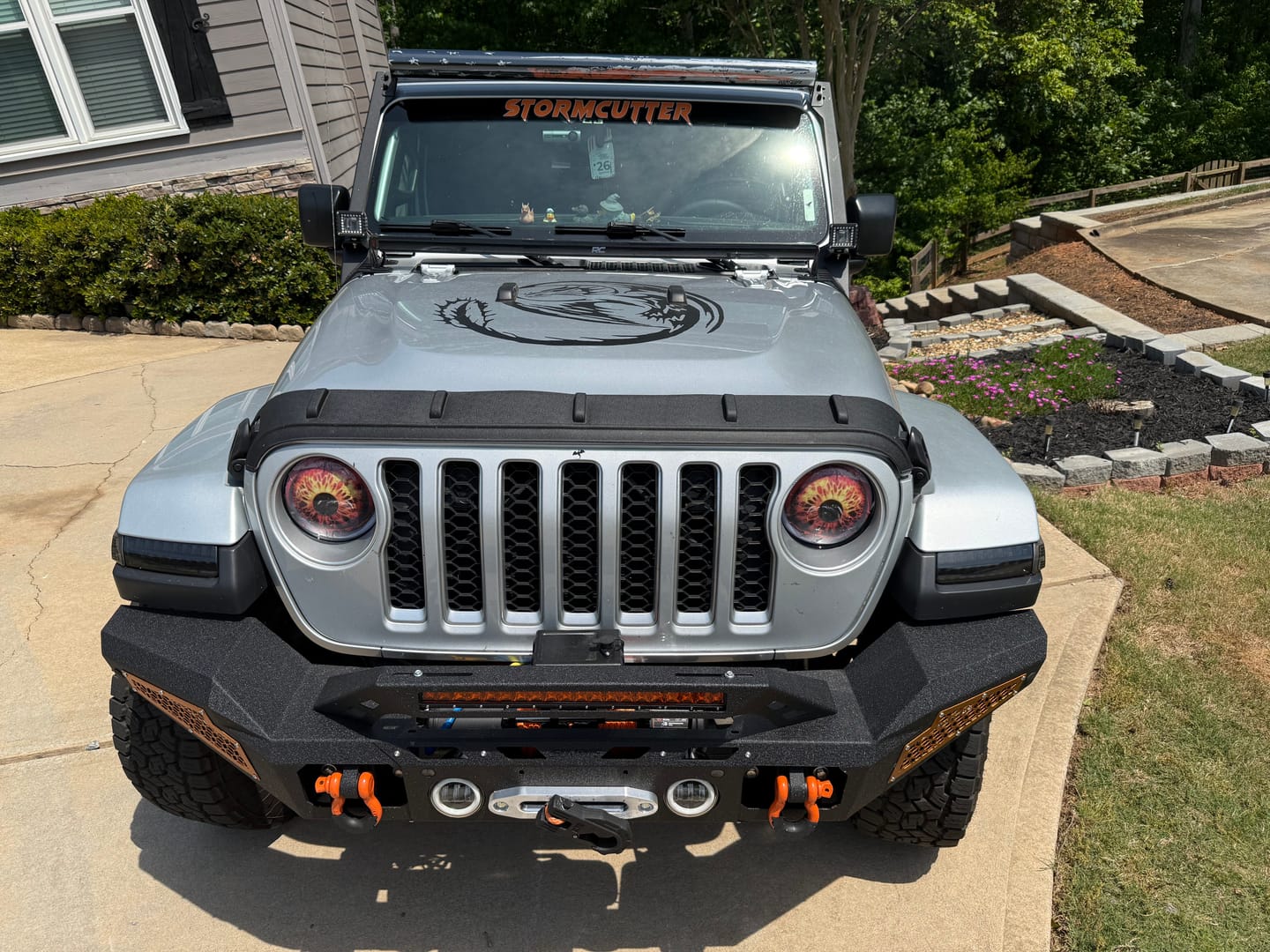 Customer photo review of Light Bar Cover | Dual Row 52"
