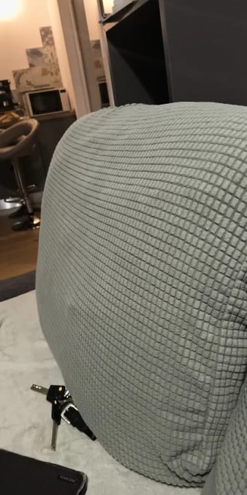 Customer photo review of Housse de Coussin Extérieur Imperméable Microfibre