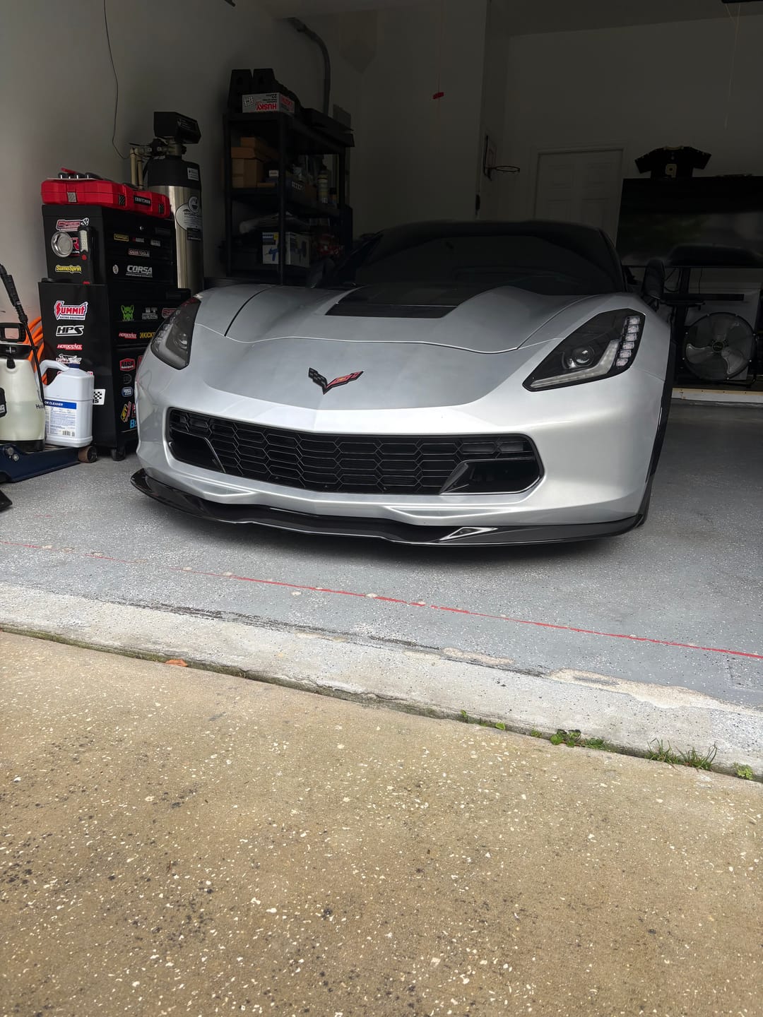 Customer photo review of Corvette C7 Stingray EOS Preformance Package Front Splitter