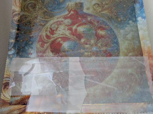 Customer photo review of 5D Diamond Painting – Prunkvolle Weihnachtskugel im Barockstil