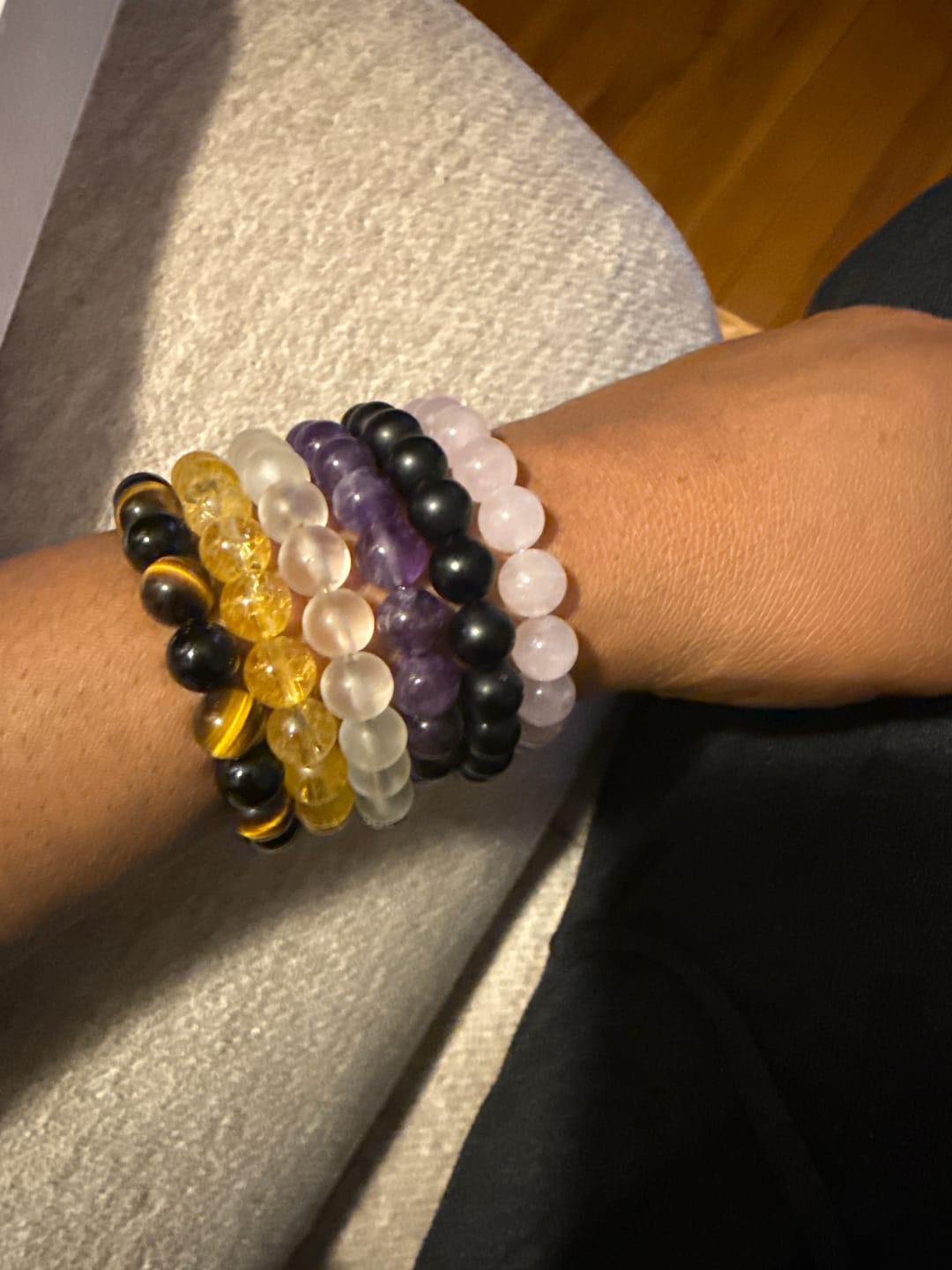 Customer photo review of Amethyst Bracelet