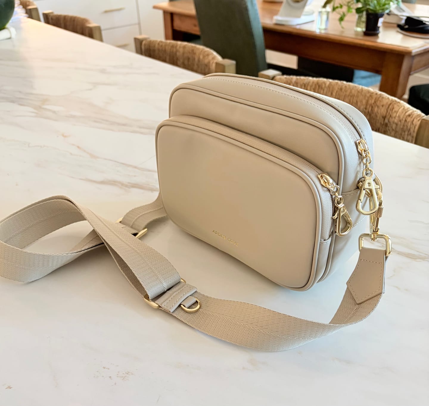 Customer photo review of Verona Crossbody With Slash-Resistant Locking Clasp Straps