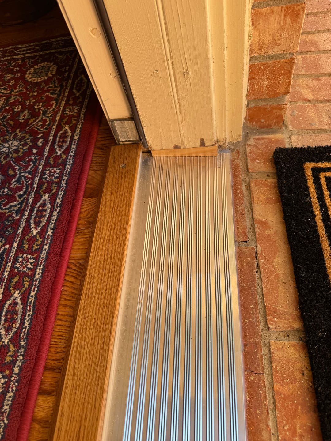 Customer photo review of 36" x 8" Inswing Threshold